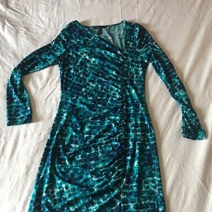 BCBG A-symmetrical neck line dress